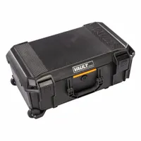 PELICAN Protective Case: Solid, Black, Mobile, 11.5 lb Wt, Plastic, Polyurethane, Solid (MPN V525)