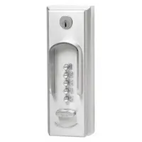 SIMPLEX Mechanical Push Button Lockset: Chrome (MPN 201526D41)