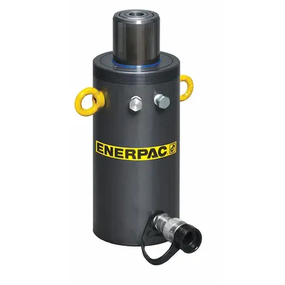 ENERPAC Hydraulic Ram: Single Acting, 50 ton Nominal Capacity, 5 in Nominal Stroke Lg - High Cycle Rams