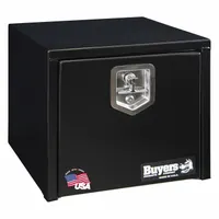 BUYERS PRODUCTS Underbody Truck Box: Underbody Truck Box, Single Drop-Down Door Door, Gloss Black (MPN 1703330)