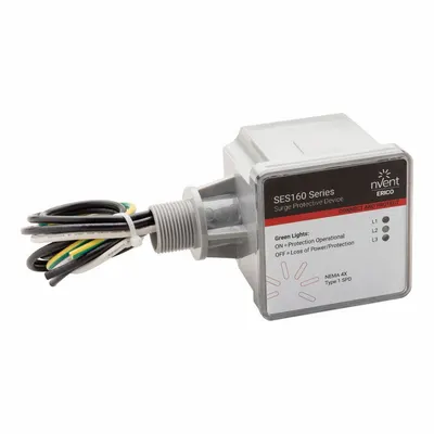 NVENT ERICO Surge Protection Device: Three Phase, 240V AC, 1000 V (L-PE)/1200 V (L-L) - External Surface-Mount SPDs