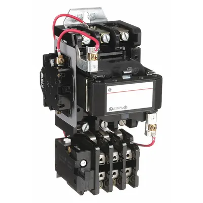 GE Magnetic Motor Starter: Non-Reversing, 3 Poles, NEMA Size 2, 45 A - Non-Reversing Starters with Thermal Overloads