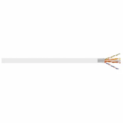GENSPEED 7143820 Category 6A Riser Cable, 23 AWG, PVC, White - Category 6A Cable