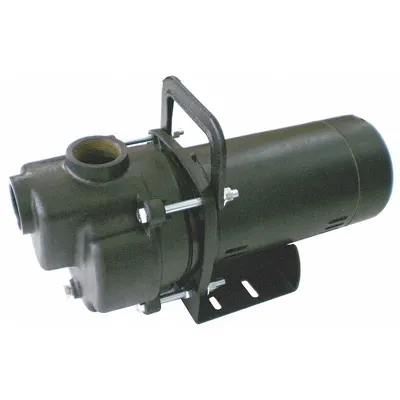 Dayton Centrifugal Pump: 115/230V AC, 42 ft Max Head, 1 1/2 in Compat Intake and Disch - 1/8 to 1 HP Self-Priming Centrifugal Pumps