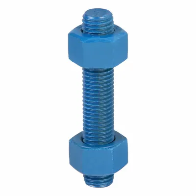 USA FASTENER Fully Threaded Stud: 3/4"-10 Thread Size, Steel, Grade B7, PTFE Coated - PTFE-Coated Fully-Threaded Rods & Studs