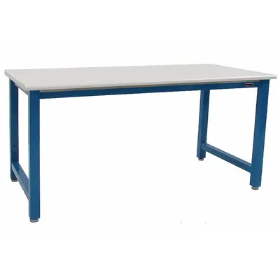 BENCHPRO Workbench: Fixed Ht, Laminate, 120 in x 30 in, 6,600 lb Overall Load Capacity - Heavy-Duty Open-Base Workstations