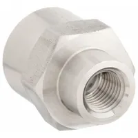 Hydraulic Hose Adapter: 3/4 in x 1 in Fitting Size, Female x Female, NPTF x NPTF, Rigid, Straight (MPN 1 X 3/4 GG-SS)