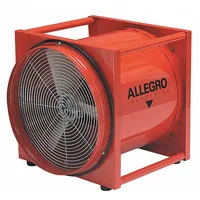 ALLEGRO Confined Space Fan: 115/230 V AC, 20 in Duct Dia, 2 hp Horsepower, Orange, 8.2 A Current (MPN 9525-01)