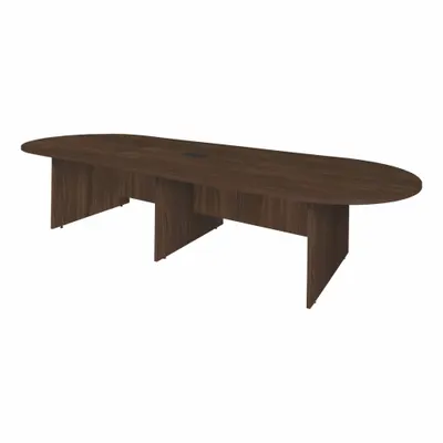 REGENCY Conference Table: Oval, Laminate/Melamine, Neo Walnut, 144 in Overall Lg - Oval Conference Tables