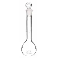 APPROVED VENDOR Volumetric Flask: 25 mL, Colorless, Conical, 0.03 mL, Includes Closure