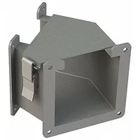 Wireway 45 Degree Elbow: 4 in Wd, 4 in Ht, 4 in, Hinged Cover with Quick-Release Latches, Steel (MPN F44LE45A)