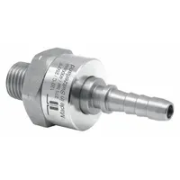 MOSMATIC Rotary Union: Straight, Nickel-Plated C38500 Brass, 1 Passages, 3/8 in Stationary Port, Air (MPN 32.189)