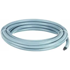 Shielded continuous flexing cable with 18 AWG conductors and 18 conductors, PVC jacket, gray. Minimum bend radius factor 7.5 x OD for fixed installations and 8 x OD for flexible applications. Sold by the foot. Suitable for exposed run tray applications requiring repeated bending.