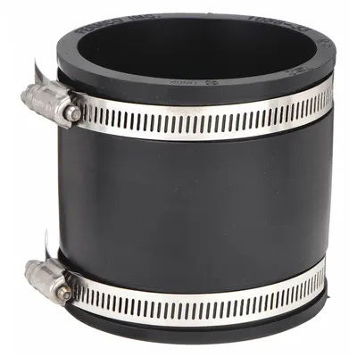 FERNCO Flexible Pipe Straight: PVC, For 1 1/2 in Pipe, Copper/Iron/PVC/Steel - Flexible Transition Pipe Fittings