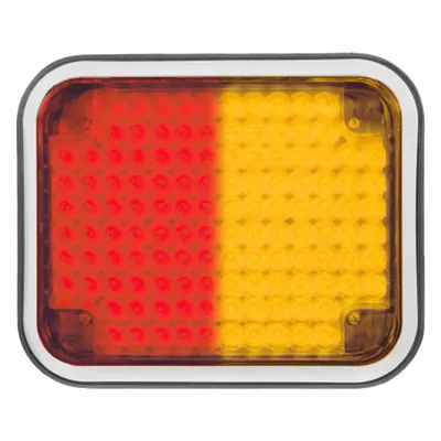 CODE 3 Perimeter Light: Emergency Vehicle Perimeter Light, Amber/Red, 9.6 W Watt - Emergency Vehicle Perimeter Lights