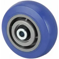APPROVED VENDOR Caster Wheel: 6 in Wheel Dia., 2 in Wheel Wd, Rubber, 600 lb Load Rating, Nylon, Std (MPN 29XU75)