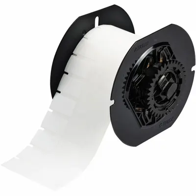 BRADY Pre-Cut Label Stock Roll: 19/32 in Label Ht, 2 5/8 in Label Wd, 19/32 in Roll Lg - Brady Cryogenic Thermal Transfer Precut Label Rolls