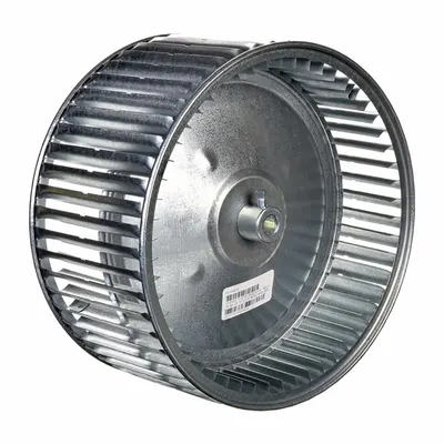 PROSTOCK Blower Wheel: Forward-Curved, 11 15/16 in Dia, 11 15/16 in W, CW Hub End - Dual-Inlet Forward-Curved Blower Wheels