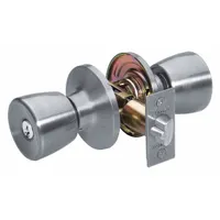 MASTER LOCK Door Lockset: Office Knob Locksets, Nickel (MPN TU0115KA)