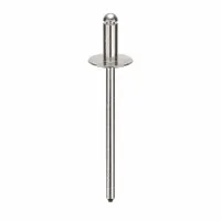 Blind Rivet,1.603" L,0.122" dia,PK500: Inch, 1 39/64 in Overall Lg, 5/16 in Body Lg, Flanged, 500 PK (MPN AD43BSLF201)
