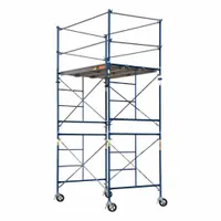 METALTECH Scaffold Tower: Steel, 5 ft to 10 ft, 84 in x 57 in, 2,300 lb Load Capacity (MPN M-MRT5710-A)