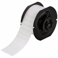Pre-Cut Label Stock Roll: 1/2 in x 2 in, Acrylic, Permanent Adhesive, 2,500 Labels, Permanent (MPN B33-53-439)