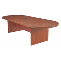 REGENCY Conference Table: Racetrack Oval, Laminate, Cherry, 120 in Overall Lg, 47 in Overall Wd, PVC (MPN LCTRT12047CH)