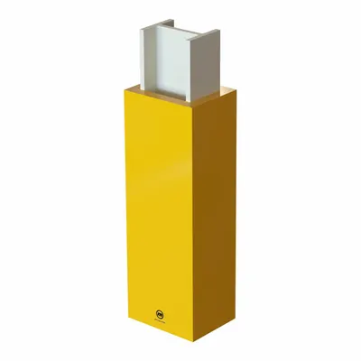 BANNER STAKES Column Padding: 4 in, 4 in, 22 in, 22 in, Rectangle, 48 in Overall Ht, Vinyl - Column Protectors with Rectangular Centers