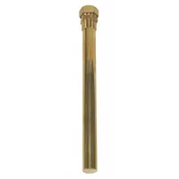 Threaded thermowell for temperature regulators and duct sensors, constructed of stainless steel. Designed for use with a 13 3/8 in stem length and 10 1/2 in insertion length. Rated for a maximum operating pressure of 250 psi and a maximum operating temperature of 400°F. Commonly used in industrial piping systems to protect temperature sensors and allow replacement without system shutdown