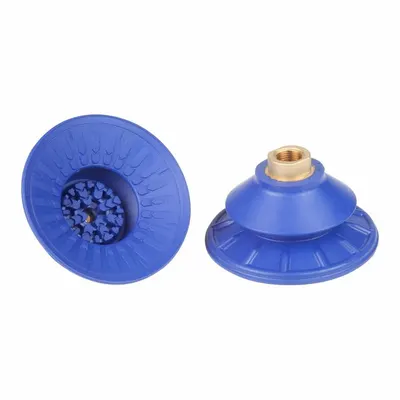 SCHMALZ Vacuum Pad Assembly: Bellows, 1.5 Folds, 3/8 in NPT, 110 mm Pad Dia, NBR - Bellows Type Automotive Industry Vacuum Pad Assemblies