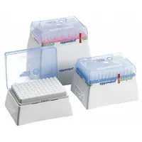 EPPENDORF Pipettor Tip: Non-Sterile, 10 ul Capacity, Preconfigured Rack, No Filter, Dark Gray, 960 (MPN 022491504)