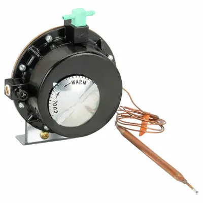 JOHNSON CONTROLS Pneumatic Thermostat: 60° to 150°F, 2 Pipes - Single-Temperature Remote-Bulb Sensor Thermostats