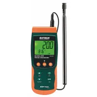 EXTECH Anemometer: 1 fpm Air Velocity Resolution, CFM, Hot Wire, Air Flow/Air Velocity/Temp, SDL350