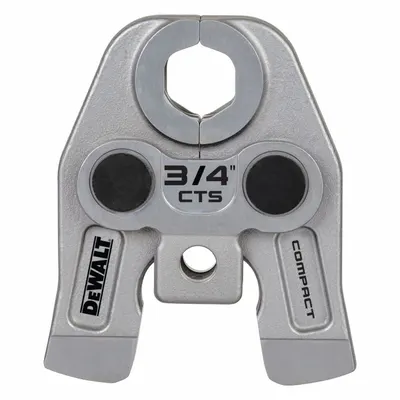 DEWALT Press Jaws: 3/4 in Pipe, Copper/Stainless Steel - Jaws for Compact Press Tools
