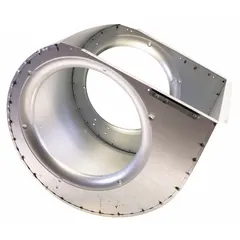 Replacement blower housing for HVACR ventilation systems. Measures 20" x 16" x 23". Compatible with manufacturer part number G8D10020UHC11A. Contains and protects the blower wheel and motor to direct airflow in heating and cooling applications.