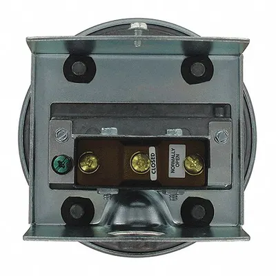 Dwyer Pressure Switch: Adj, Auto Reset, 3 in wc to 22 in wc, Conduit Box, SPDT - Adjustable Set-Point Air Pressure Switches