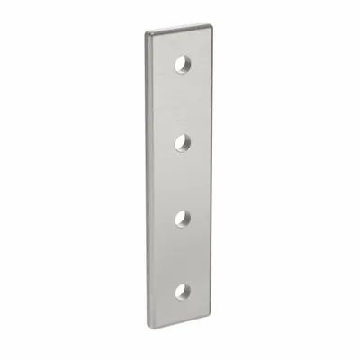 FATH INC. Joining Plate: Straight Flat Plate, 40 Series, 156 mm x 36 mm x 6 mm, For 8 mm Slot Wd - Plate Connectors