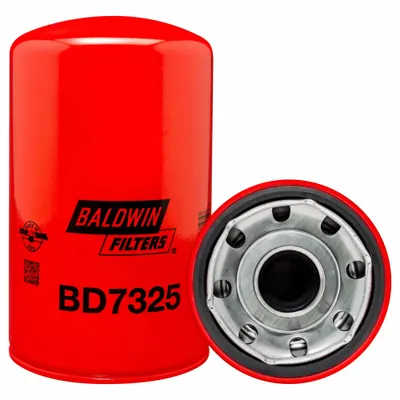 BALDWIN FILTERS Oil Filter: BD7325, 1 1/2"-16 Thread Size, 8 1/8 in Overall Ht, Oil - Spin-On Oil Filters