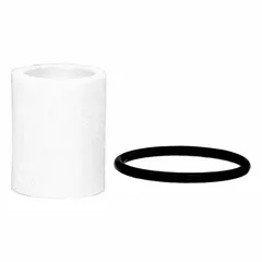 Replacement filter element for coalescing filters, constructed from borosilicate and felt glass fibers. Provides 0.01 micron filtration to remove fine oil aerosols and particulates from compressed air and industrial fluid systems. Suitable for protecting downstream pneumatic controls and instrumentation.