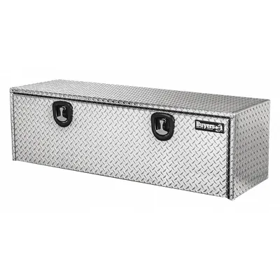 BUYERS PRODUCTS Underbody Truck Box: Underbody Truck Box, Single Drop-Down Door Door, Silver - Single Drop-Down Door Boxes