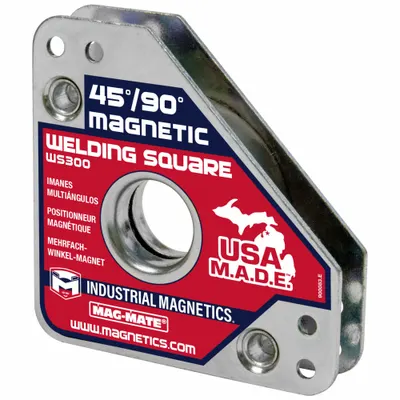 MAG-MATE Magnetic Welding Square: 45°_90° - 45/90-Degree Welding Magnets