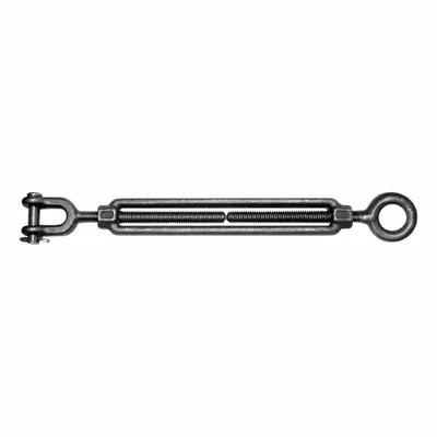 KEN FORGING Clevis and Eye Turnbuckle: 1"-8 Thread Size, Carbon Steel, Plain - Jaw & Eye Turnbuckle Assemblies