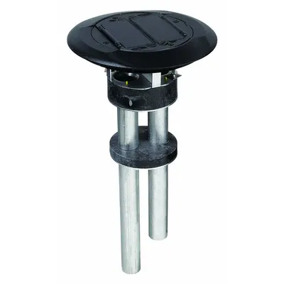 HUBBELL WIRING DEVICE-KELLEMS Fire Rated Poke Through: Round, (2) 1 in For Conduit Sizes - Fire-Rated Poke-Through Steel Floor Boxes
