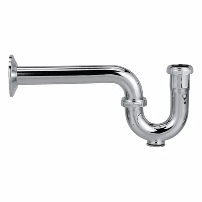 ZURN Trap: Brass, Chrome-Plated, Silver, 1 1/4 in Nominal Pipe Size - P-Traps