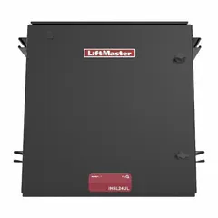 Battery/electric slide-gate operator for single-slide gates. Operates on 120/240V AC at 1 foot per second. Includes a 5 ft small profile resistive edge with aluminum channel. Suitable for industrial or commercial perimeter access control.