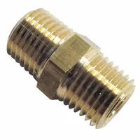 LEGRIS Metal Pipe Straight: Straight, 3/8 in x 3/8 in, Male BSPT Threaded x Male BSPT Threaded (MPN 0121 17 17)