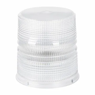 GROTE Replacement Lens: Round, Beacon Light, 6 in Ht - Vehicle Lighting, Polycarbonate - Round Replacement Lenses
