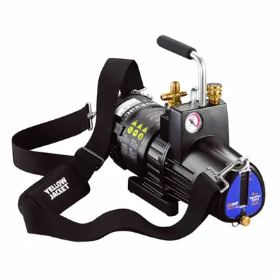 YELLOW JACKET Vacuum Pump: 4 cfm, 15 micron Ultimate Vacuum, 120V AC, A2L Compatible - A2L Compatible Refrigerant Evacuation Pumps