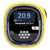This single-gas detector is designed for personal safety monitoring of Ethylene Oxide in industrial environments. It features an IP68 rating, yellow housing, lithium battery chemistry, and Bluetooth communication. Alarm settings are High 23.5% and Low 19.5% of the lower explosive limit