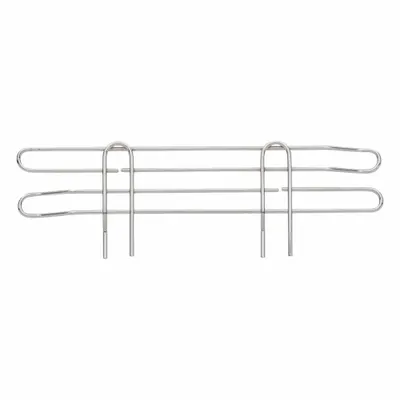 METRO L18N-4C Ledge for Wire Shelving, 18 in, Steel, Chrome Finish - Ledges for Wire Shelving